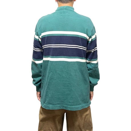 【USED】90'S L.L.BEAN L/S MOCK NECK TOP