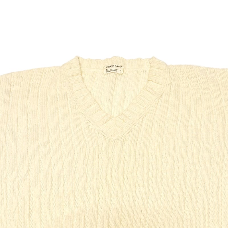 USED】HELMUT LANG 1997AW V-NECK COMMANDO KNIT S