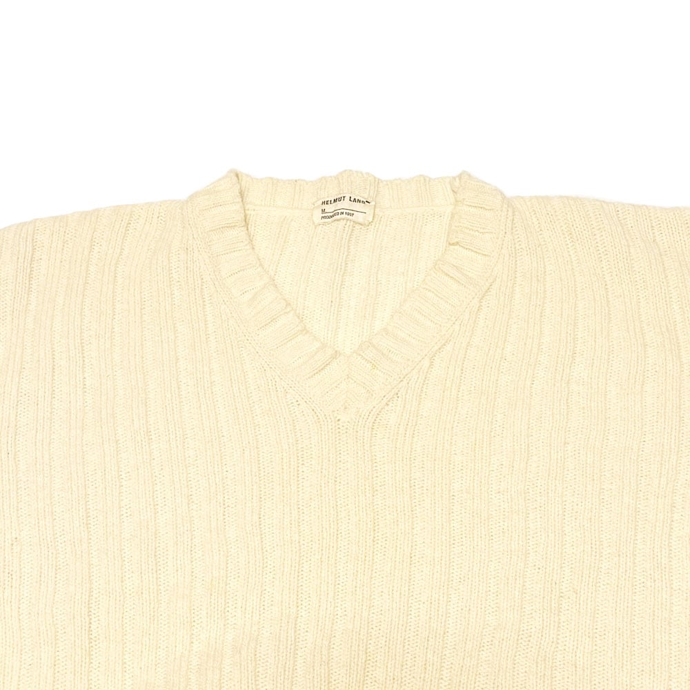 USED】HELMUT LANG 1997AW V-NECK COMMANDO KNIT S