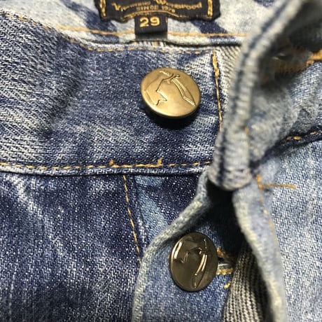 【USED】90'S  ANGLOMANIA LOGO DENIM PANTS