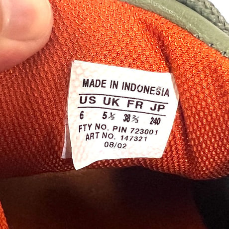 【USED】00'S ADIDAS SNEAKERS KHAKI/ORANGE