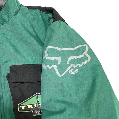 【USED】90'S FOX NYLON BIKER JACKET MADE IN FINLAND