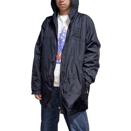 【USED】90'S FENDI JEANS HOODED ZIP JACKET