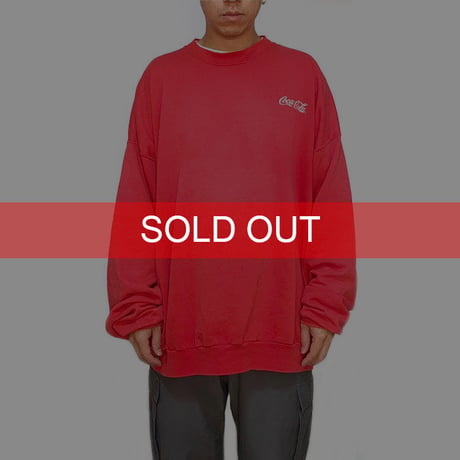 【USED】90'S COCA-COLA OVERSIZED SWEATSHIRT