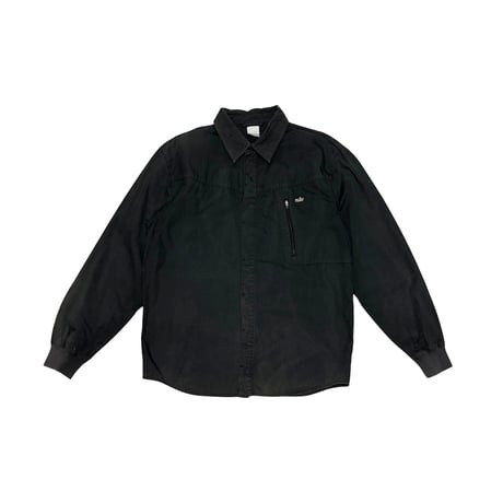 【USED】00's NIKE SUN FADE SLEEVE RIB SHIRT
