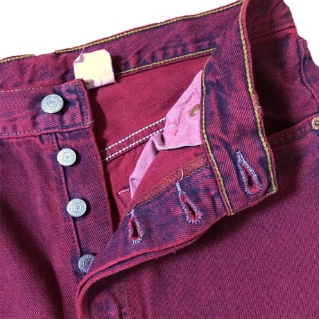 【USED】LEVI'S CUT OFF DENIM SHORTS RED