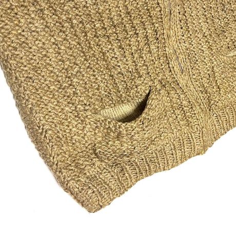 【USED】70's HAND CRAFTED WOOL KNIT JACKET
