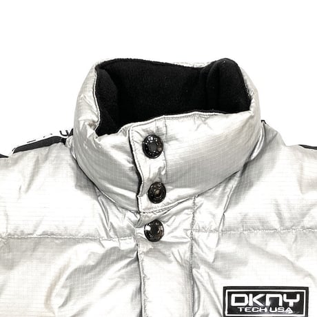 【USED】90'S-00'S DKNY ACTIVE TECH DOWN JACKET SILVER