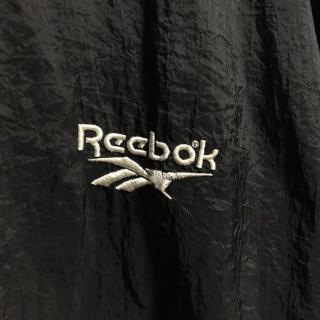 【USED】90'S REEBOK EMBROIDERED VECTOR LOGO NYLON JACKET