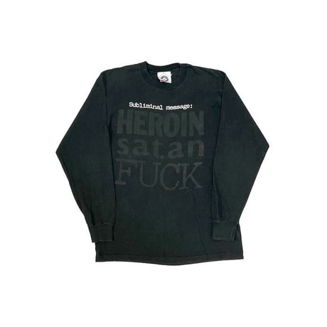 【USED】90'S ANARCHIC ADJUSTMENT SUBLIMINAL MESSAGE L/S T-SHIRT