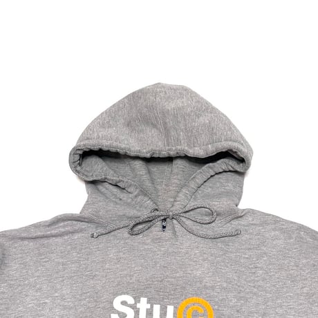 【USED】90's-00's STUSSY StuC HOODIE GRAY