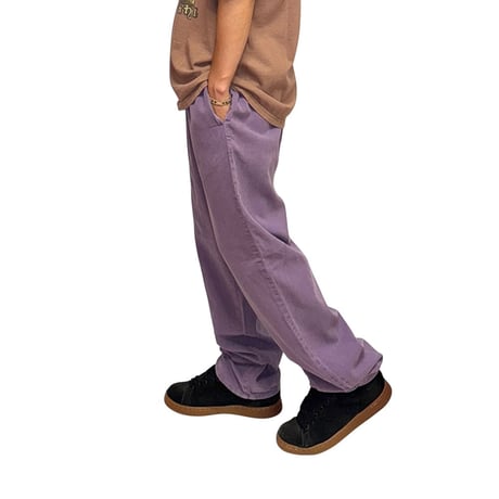 【USED】90's Better Than Basic Washed Purple Wide-Leg Easy Pants