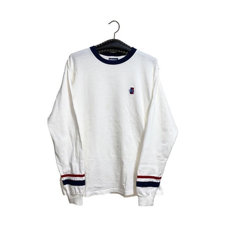 【USED】90'S STUSSY SCHOOL TYPE L/S T-SHIRT