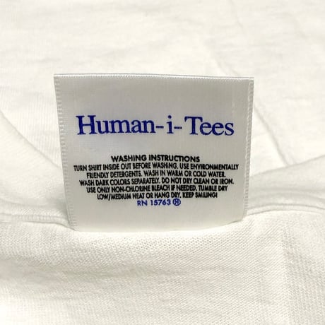 【USED】90's Human-i-Tees “Tree Frog” Graphic T-Shirt White