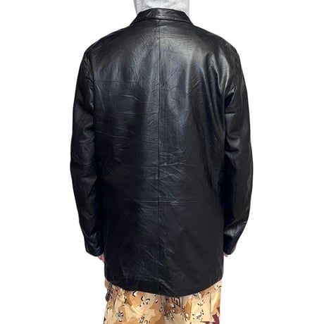 【USED】00's bod & christensen LEATHER TAILORED JACKET