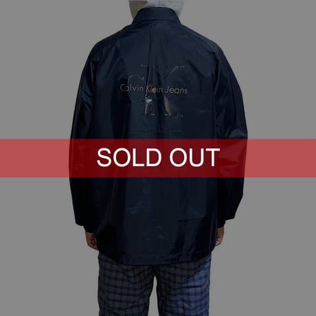 【USED】90'S CK CALVIN KLEIN JEANS COACH JACKET