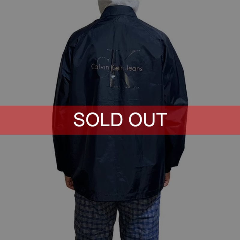 USED】90'S CK CALVIN KLEIN JEANS COACH JACKET | USED】90'S CK CALVIN KLEIN JEANS COACH JACKET |