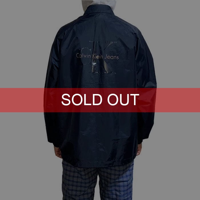 90s CK JEANS カルバンクライン コーチジャケット 黒 L 90s Calvin klein jeans coach jacket | sui & shara