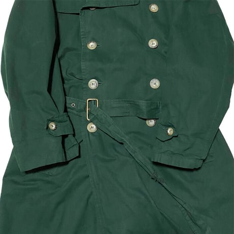 【USED】80'S-90'S GIORGIO ARMANI LONG TRENCH COAT GREEN