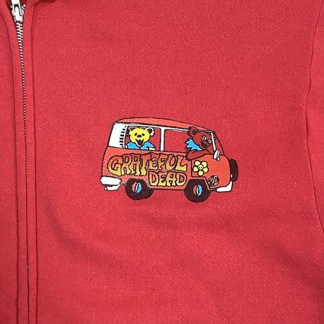 【USED】90'S  GRATEFUL DEAD 95 SPRING ROAD TOUR ZIP HOODIE