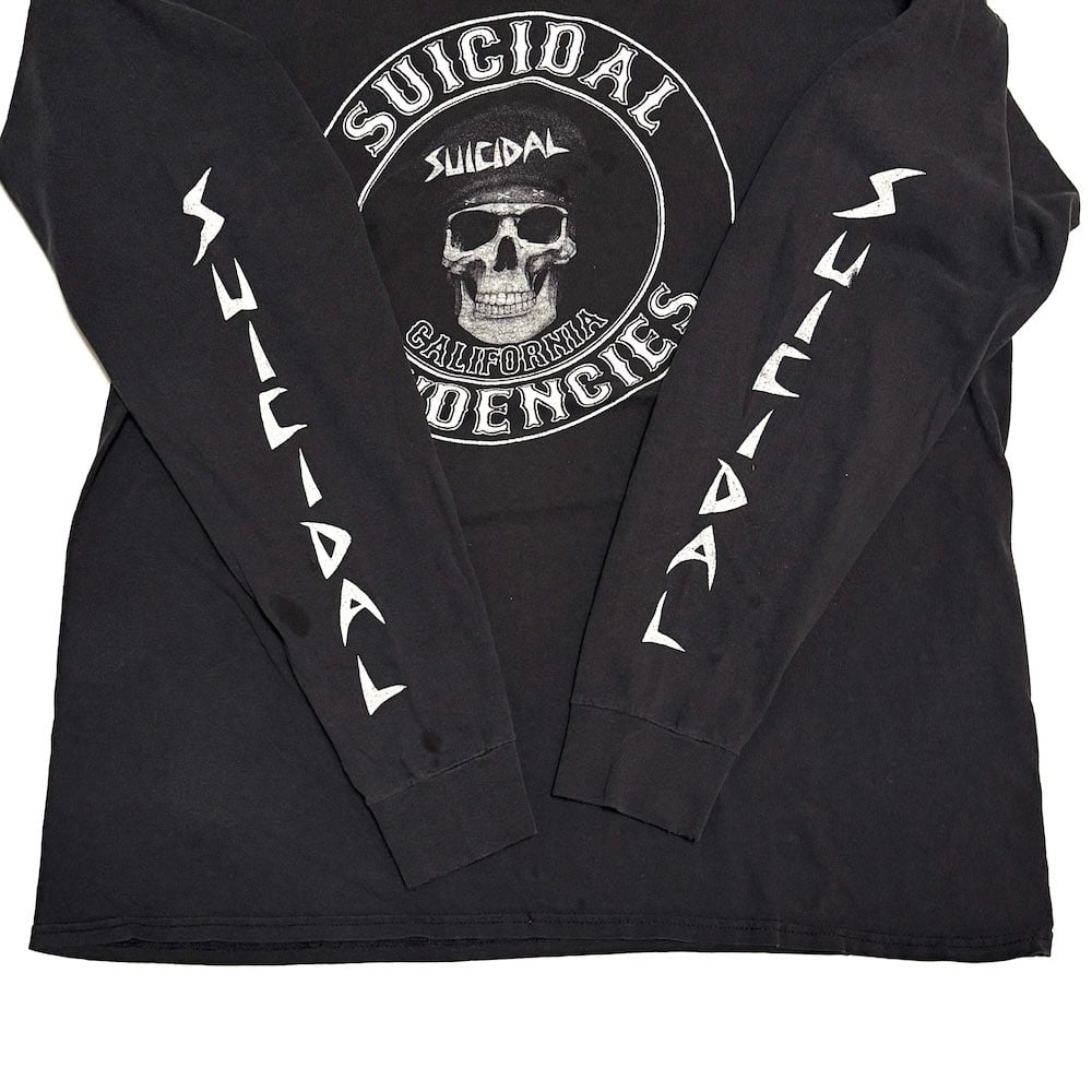 ビンテージハードコアパンクバンドSUICIDALTENDENCIESゲームシャツ ビンテージハードコアパンクバンドSUICIDALTENDENCIESゲームシャツ