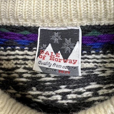 【USED】80'S DALE OF NORWAY WOOL SWEATER