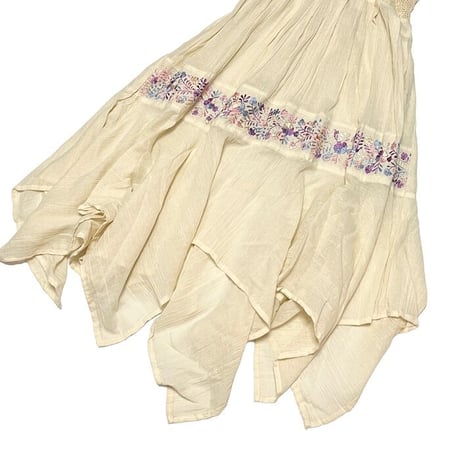 【USED】70'S BOHO HALTER DRESS