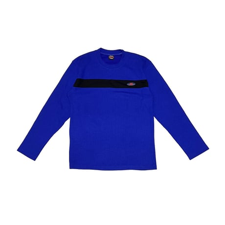 【USED】90's DIESEL OVAL LOGO RIBBED L/S T-SHIRT