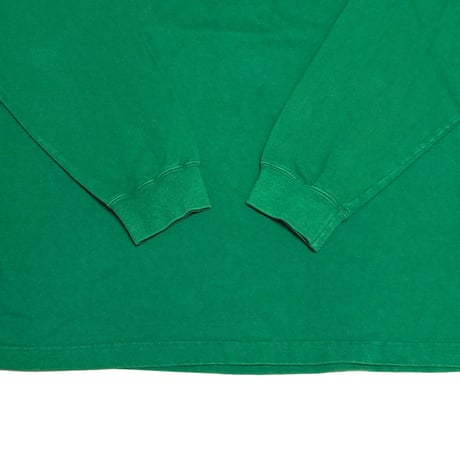 【USED】90's OLD GAP Half-Placket L/S Polo Green