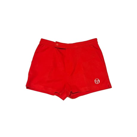 【USED】70's-80's Sergio Tacchini TENNIS SHORTS RED
