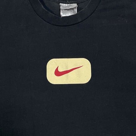 【USED】00'S NIKE ROUNDED RECTANGLE LOGO T-SHIRT