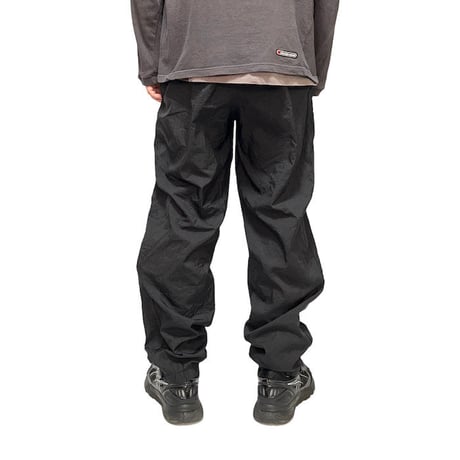 【USED】90'S NIKE ALL BLACK NYLON TRACK PANTS