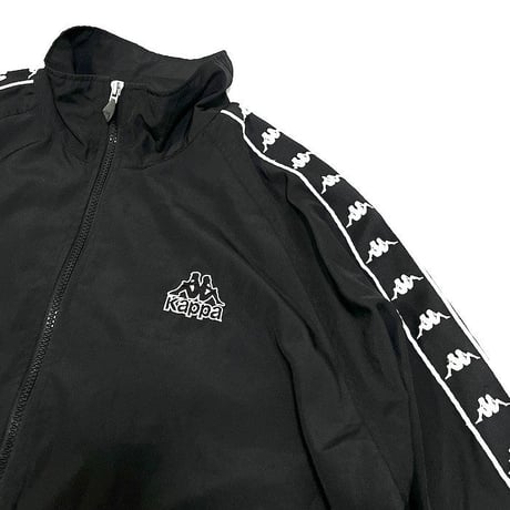 【USED】90'S KAPPA POLY TRACK JACKET BLACK