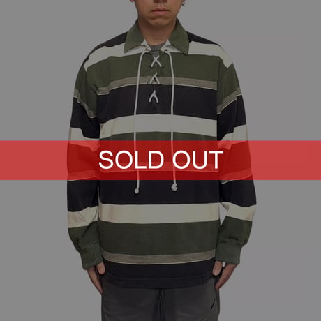 【USED】90's POLO SPORT RALPH LAUREN LACE-UP RUGBY SHIRT