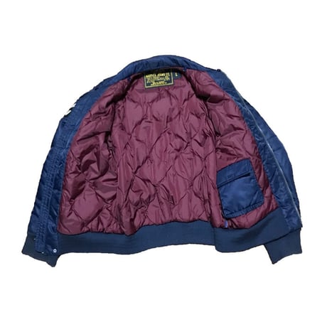 【USED】00'S NAUTICA FLIGHT JACKET NAVY