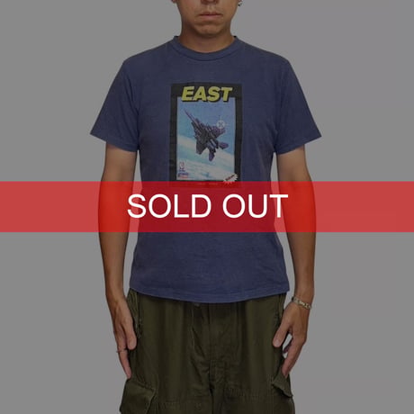 【USED】90's EASTBOY MEN Retro Game Aviation Graphic T-shirt