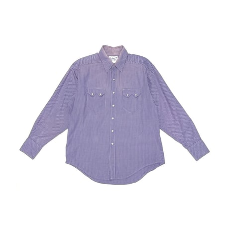 【USED】70's-80's ROCK MOUNT LATTICE CHECK WESTERN SHIRT