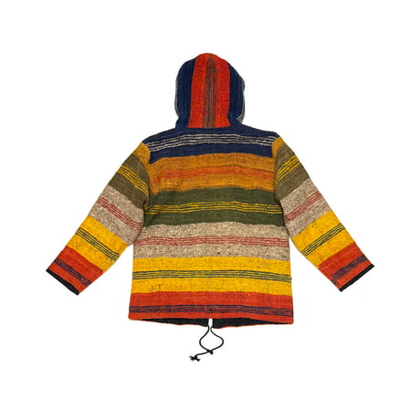 【USED】90's GUATEMALA WOVEN WOOL ZIP PARKA