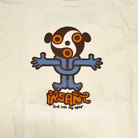 【USED】90's insane Look into my eyes T-SHIRT BEIGE