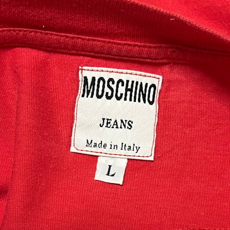 【USED】90's MOSCHINO JEANS happy hippy OVERSIZED T-SHIRT