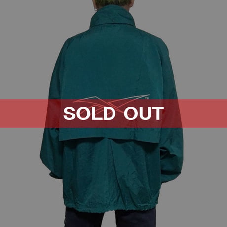 【USED】90'S REEBOK NYLON JACKET GREEN