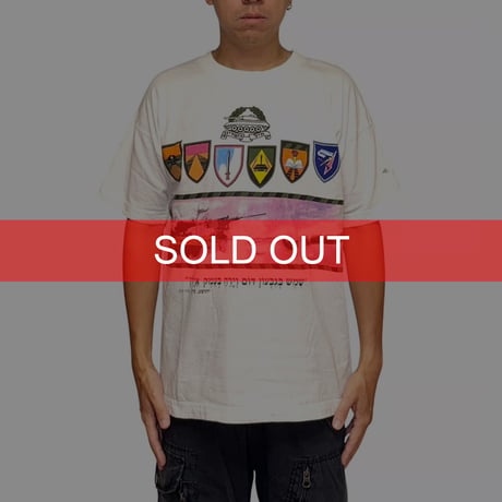 【USED】90's-00's IDF Military Emblem T-shirt