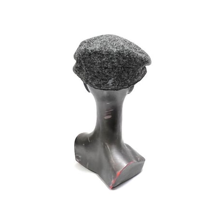 【USED】00'S KANGOL KNIT HUNTING CAP MARBLED GRAY