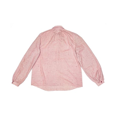 【USED】80's ROUND COLLAR LATTICE CHECK BLOUSE