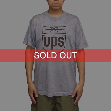 【USED】80's UPS BIG LOGO T-SHIRT