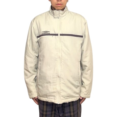 【USED】00's UMBRO Padded Track Jacket Off-White