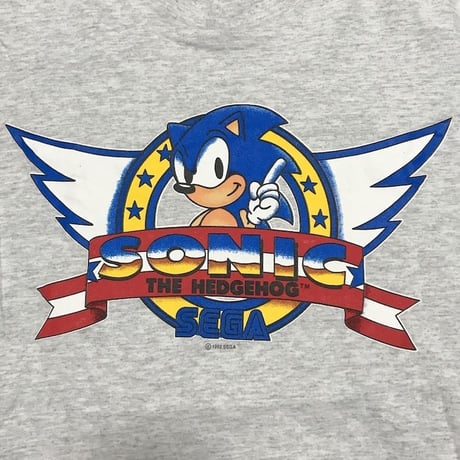 【USED】90'S SONIC THE HEDGEHOG T-SHIRT