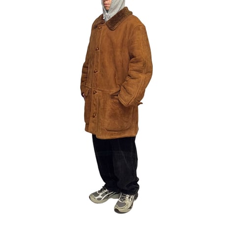【USED】80's EMPORIO ARMANI Premium Shearling Sheepskin Coat