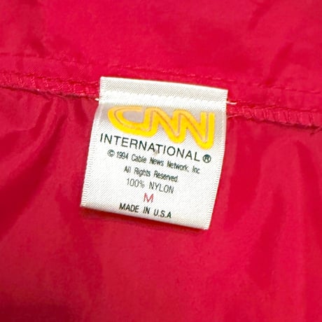 【USED】90's CNN International Coach Jacket Made in USA