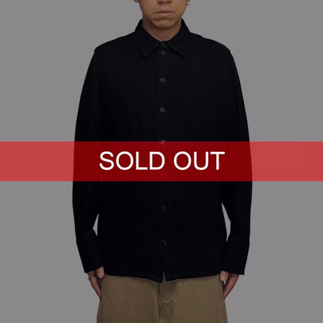 【USED】90's Christopher Nemeth Black Cotton Shirt